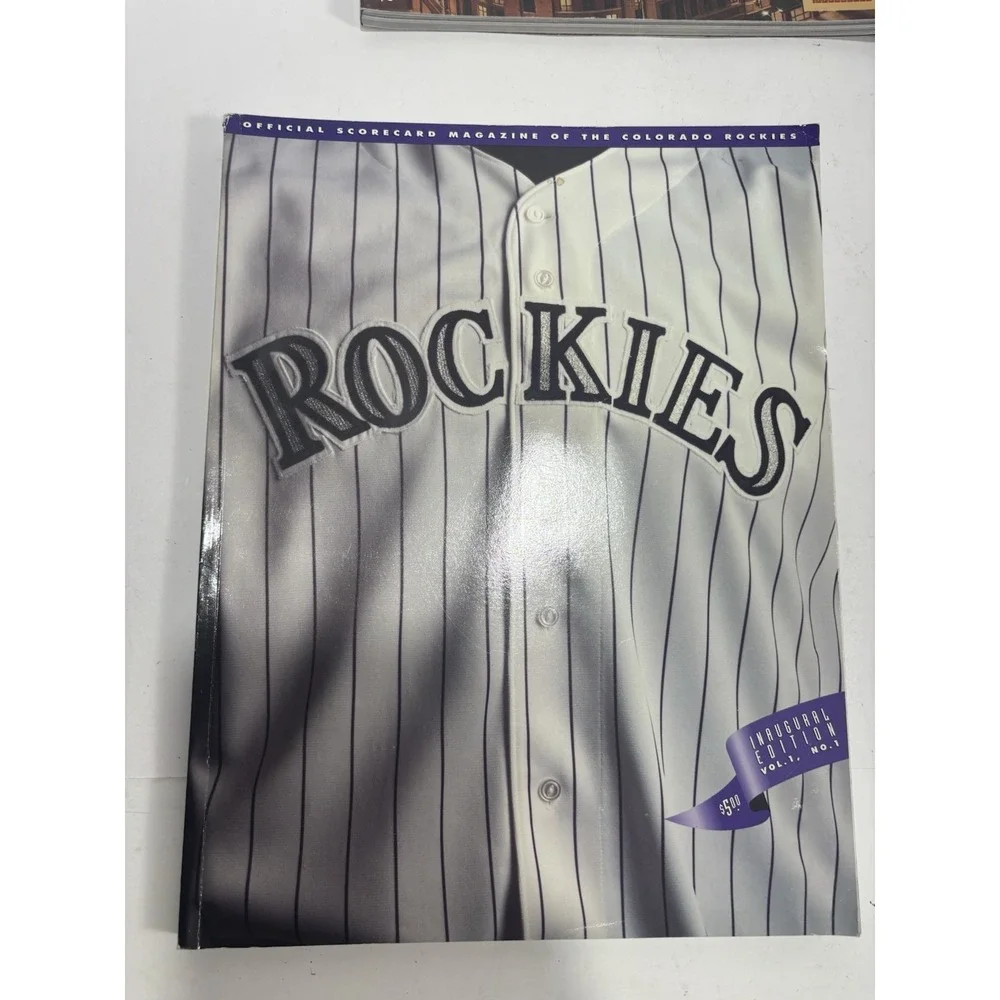 4 Log Colorado Rockies MLB Baseball Magazine + 1996-1997 Calendar